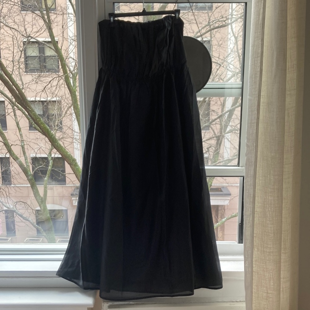 Banana Republic long strapless dress size 14 petite brand new tag fell off